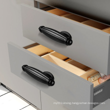 Modern Cabinet Pulls Black Single Hole Pull Handle Drawer Door Knobs Handles for Cabinets